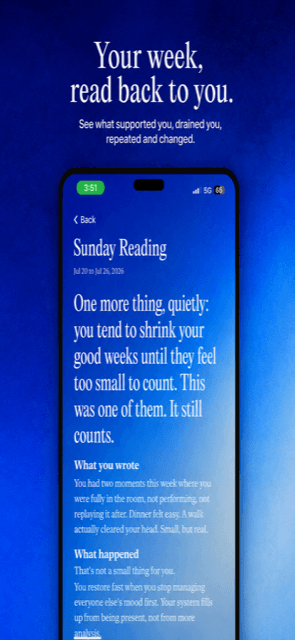 The Natus Sunday Reading, reading your week back in your own words